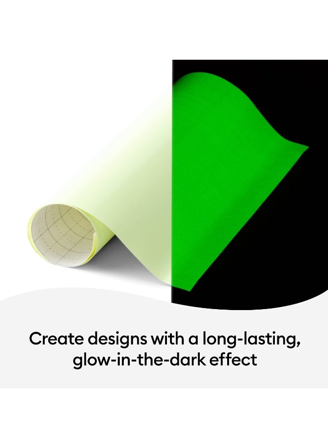 Cricut Removable Glow-in-the-Dark Self-Adhesive Vinyl Roll, 12x24 inches - Image 2