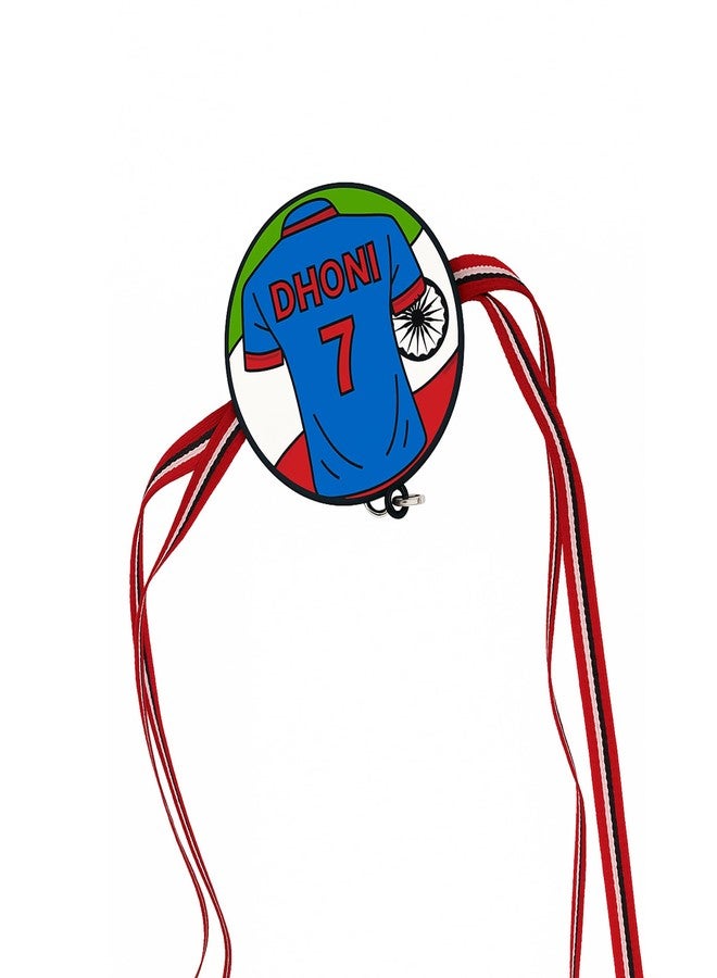 iLearnNGrow MS Dhoni Spinner Toy with Cricket Jersey Theme | Stylish Cricket Wrist Band for Kids | Fidget Spinner Rakhi for Brother | Fun Raksha Bandhan Gift for Boys - Image 1