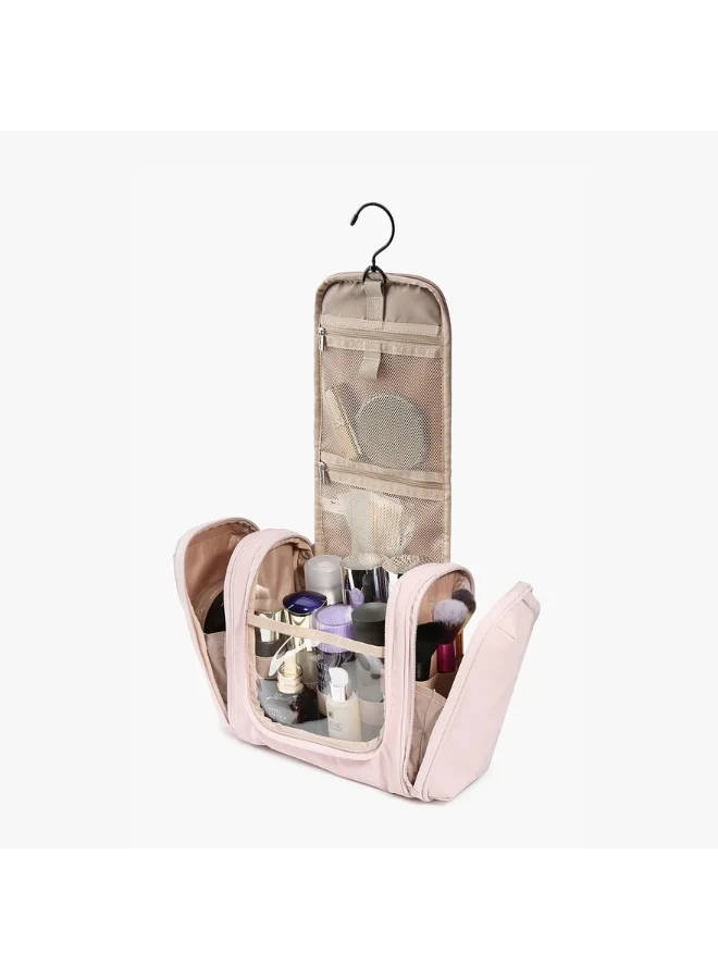 باج سمارت BAGSMART Light Pink Atlas Hanging Toiletry Bag