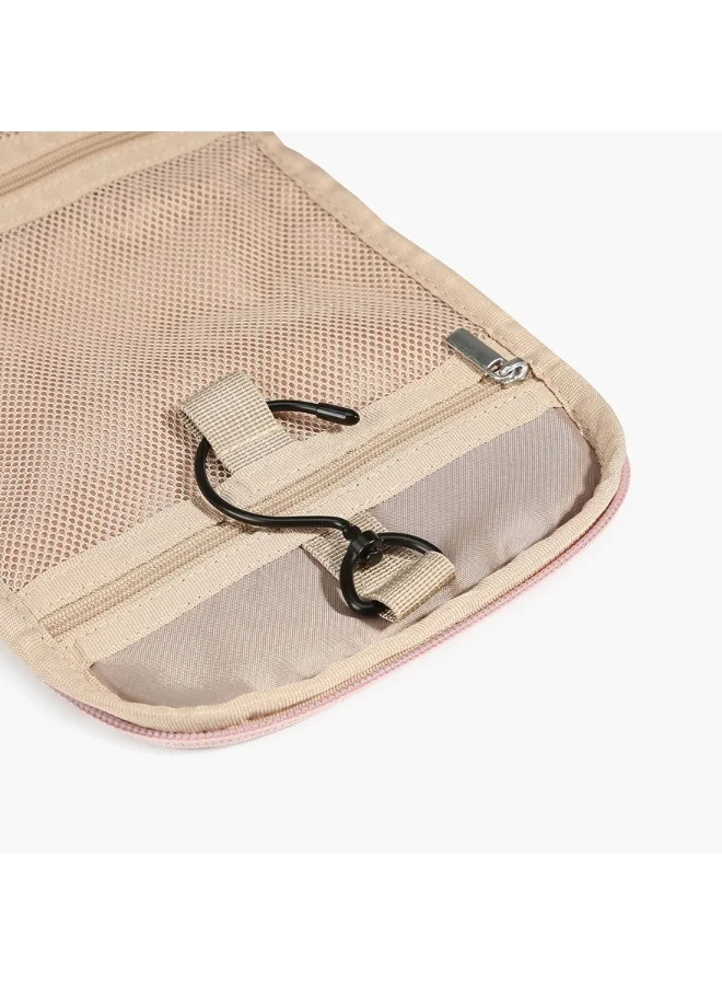 باج سمارت BAGSMART Light Pink Atlas Hanging Toiletry Bag