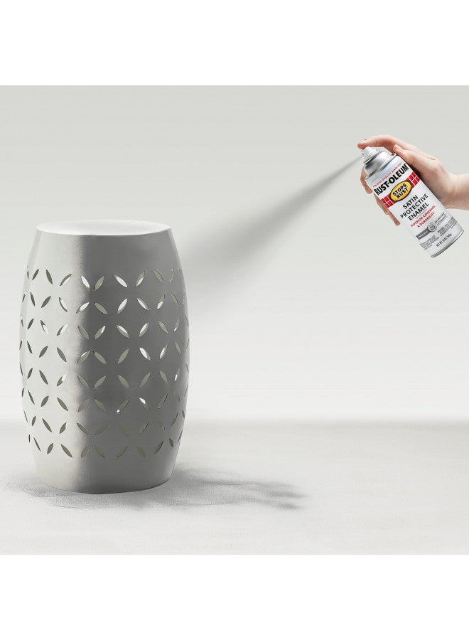 Rust-Oleum 312819 Stops Rust Spray Paint, 12 Oz, Satin Coastal Gray - Image 5