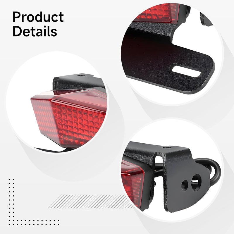 جهاز إزالة لوحة الترخيص Drz400E/S/Sm مع مصباح خلفي LED، تصميم أنيق للذيل القصير، قوس من الألمنيوم، تركيب سهل (Plug & Play) - Image 2