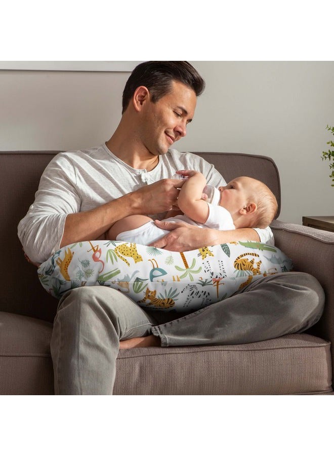 boppy Original Support Nursing Pillow Cover, Colorful Wildlife, Soft Cotton Blend, Fits All Boppy Original Nursing Supports for Breastfeeding, Bottle Feeding, and Bonding, Cover Only - Image 5