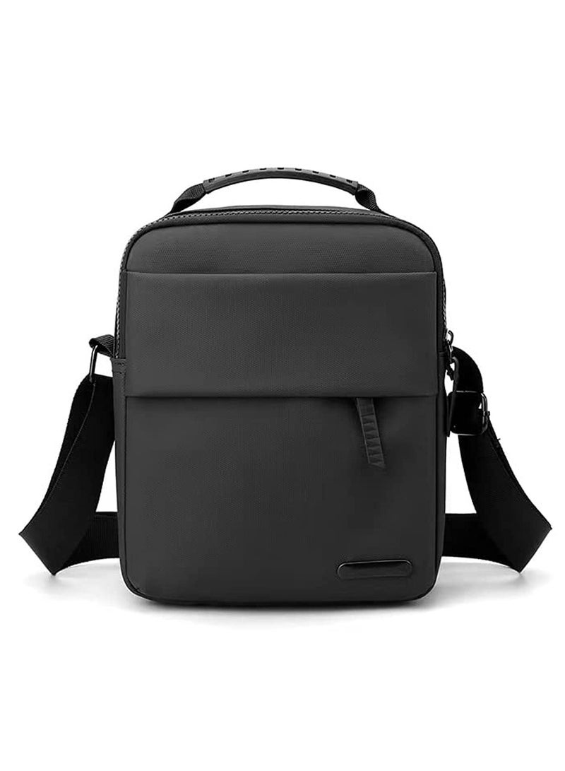 Sling Crossbody Bag Small Shoulder Backpack for Men Chest Bags Casual Daypack for Business Travel Cycling (Black)  - Image 1