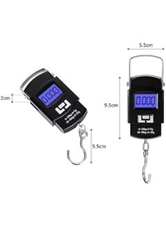 Generic Portable Luggage Scale 50kg/110lb Electronic Digital Suitcase Weight Scale Travel Bag Hanging Weighing Scale  - Image 2