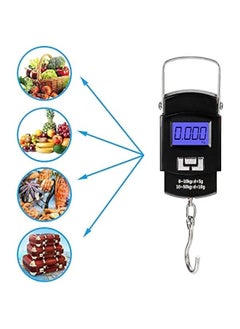 Generic Portable Luggage Scale 50kg/110lb Electronic Digital Suitcase Weight Scale Travel Bag Hanging Weighing Scale  - Image 3