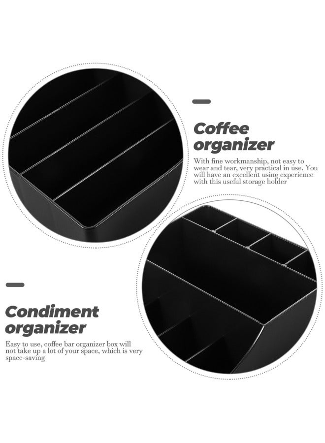 XiuWoo Multi Function Straw Rack Storage Box Coffee Condiment Organizer Tea Bag Holder - Image 4