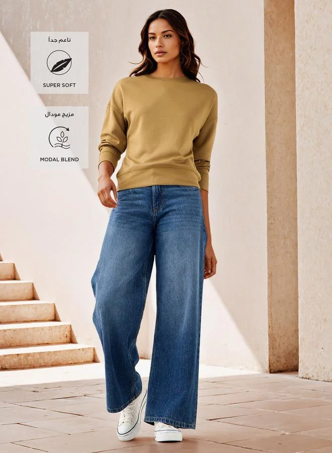 سبلاش فيڤ سويت شيرت بلمسة ناعمة