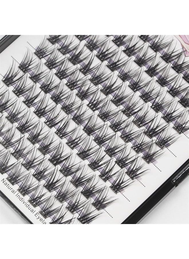 Bodermincer C Curl 0.07 Wide Cluster DIY Eyelash Extension 3D Individual Lashes Natural Look Cluster Lashes Easy Apply Volume Lash Extensions (14mm)  - Image 1