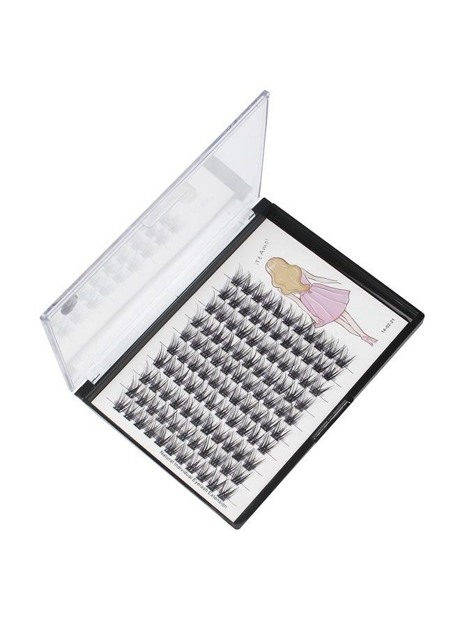 Bodermincer C Curl 0.07 Wide Cluster DIY Eyelash Extension 3D Individual Lashes Natural Look Cluster Lashes Easy Apply Volume Lash Extensions (14mm)  - Image 2