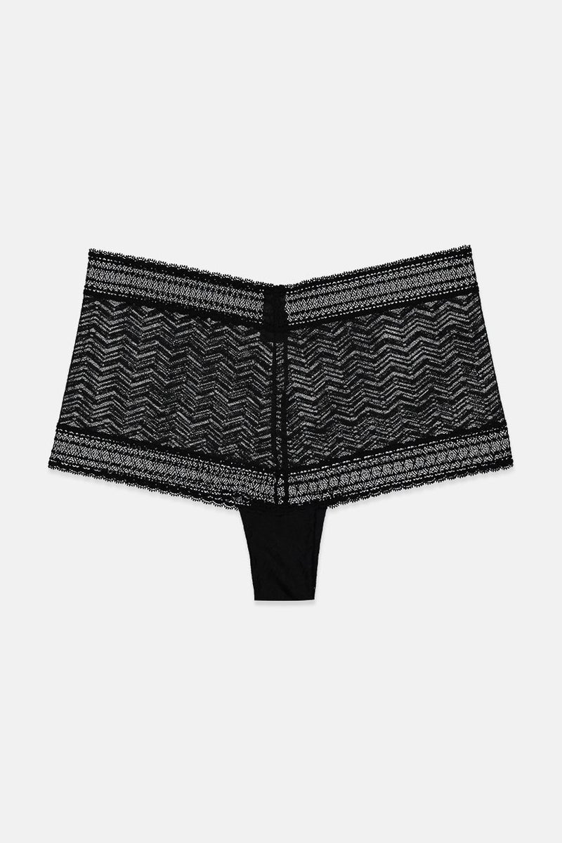 Tchibo Women Lace Zigzag Briefs, Black - Image 2