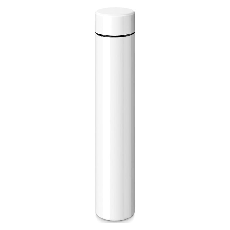 8.8-Ounce Narrow-Body Stainless Steel Insulated Tumbler Portable Water Bottle (White) - Image 1