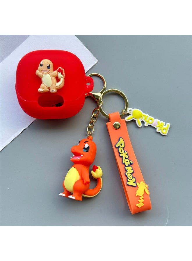 Suitable For Sound Wide Anker Soundcore Liberty4NC Wireless Bluetooth Headset Protective Case Cartoon Soft Case-Color:10+ Pendants-Model:Soundcore Liberty 4 Pro  - Image 1