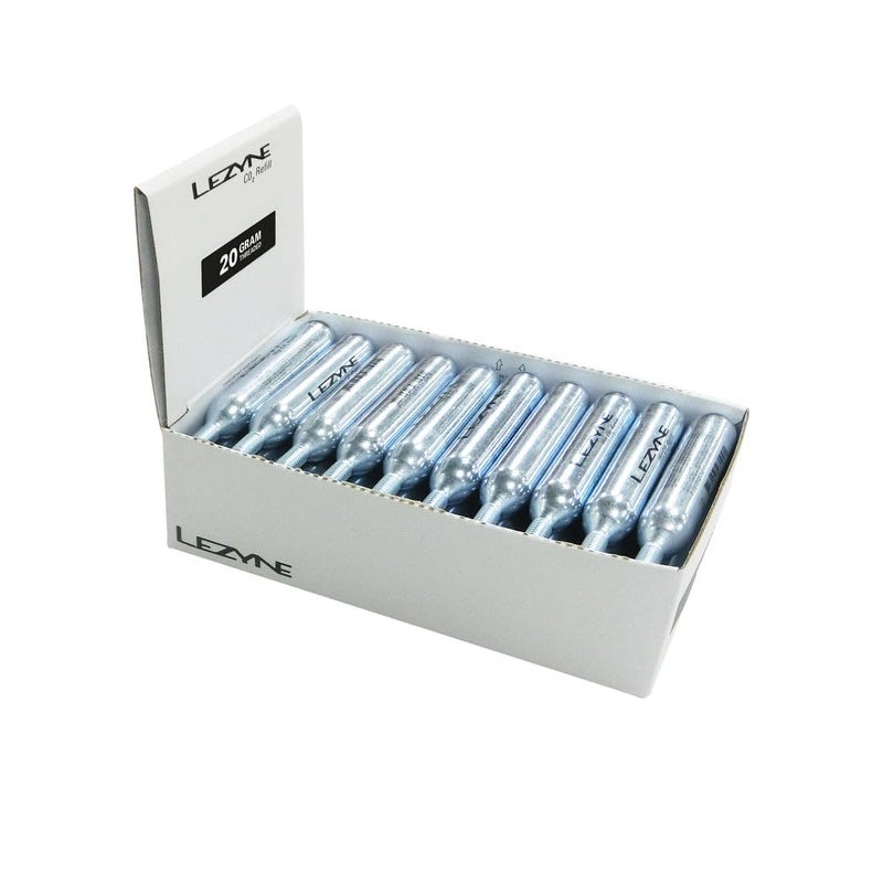 LEZYNE 20g Threaded CO2 Bicycle Tire Inflation Cartridges 30Pack 1C2CRTDGV120 - Image 2
