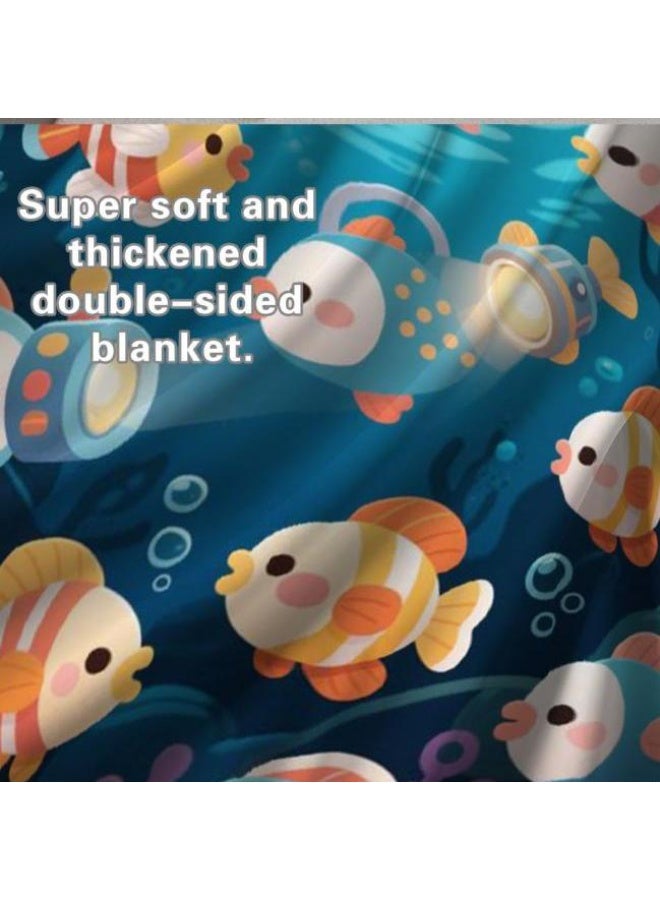 general Children's or student cartoon flannel thin blanket (warm and comfortable, suitable for sleep, games) 100cm*150cm - 535 - Image 4