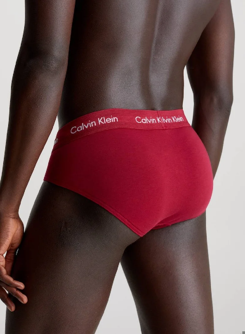 CALVIN KLEIN Men's 3 Pack Briefs - Cotton Stretch -  cotton elastane blend, Multicolor