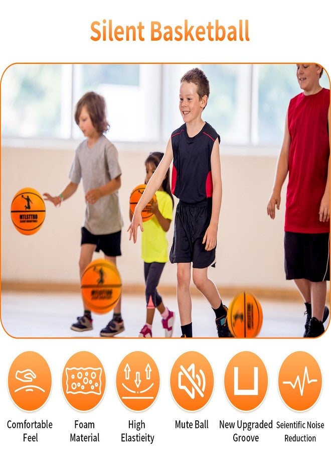 mtlsttbd Silent Basketball,Silent Basketball Dribbling Indoor,2024Foam Basketball Silent 7-24cm/9.44in Dunk Basketball Indoor Training （Size:NO.7） - Image 3