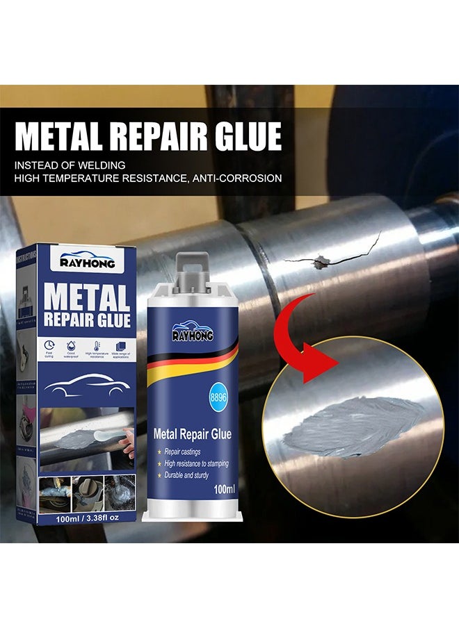 RAYHONG Metal Repair Glue - High Strength Metal to Metal Adhesive,1 Pack Metal Adhesive,Heavy Duty Metal Epoxy Adhesive,Metal Repair Adhesive for Metal Bonding,Hard Plastic,Cast Iron  - Image 3