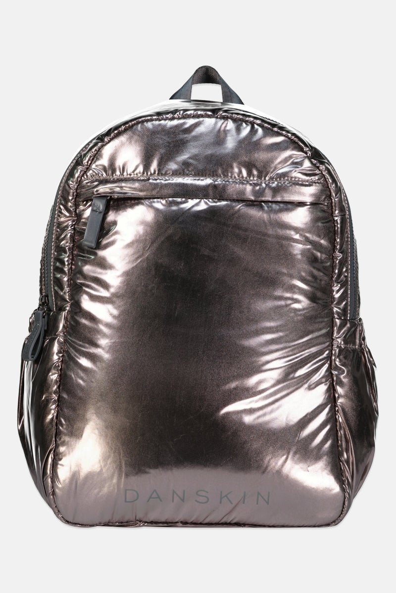 Danskin Women Lowry Brand Logo Backpack 42 H x 32 L x 12 W cm, Bronze - Image 1