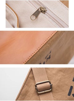 Original niche large capacity kraft paper tote bag female college students commuting shoulder handbag - pzsku/Z3DCBE3425D00732839A1Z/45/_/1740116694/a408b87e-877d-4b12-8071-509a66dc302d