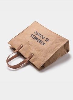 JML Original niche large capacity kraft paper tote bag female college students commuting shoulder handbag  - Image 3