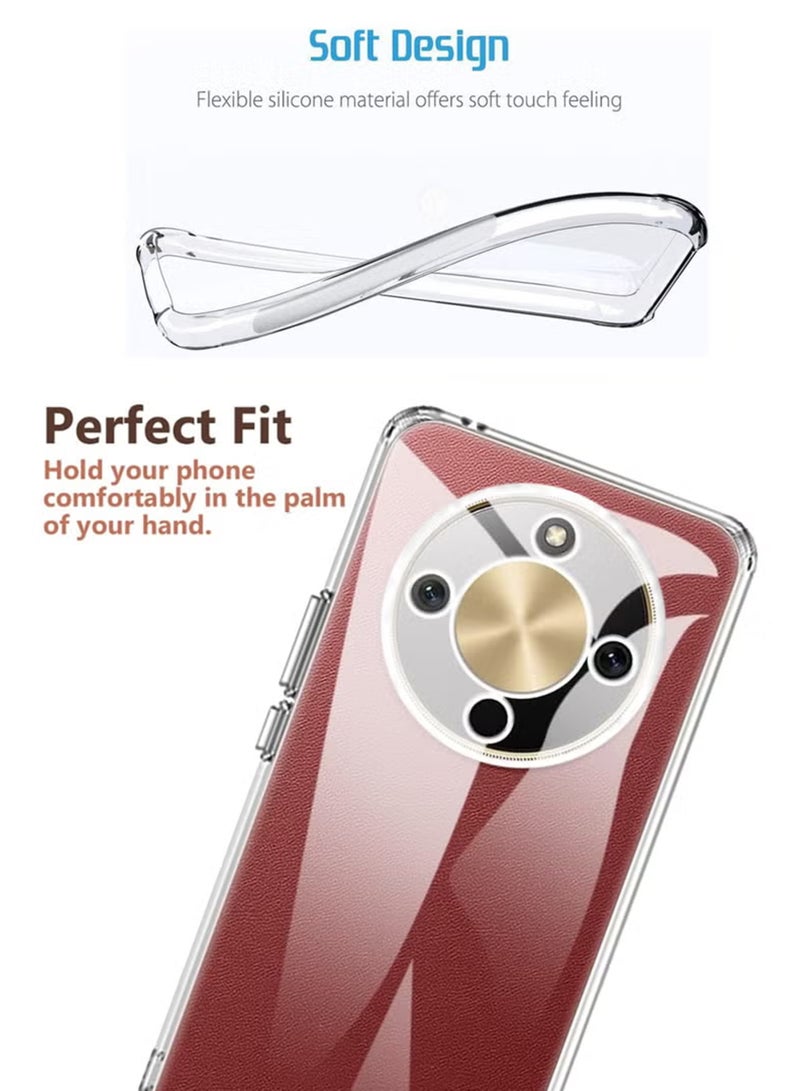 Honor X9d Shock Proof Case Cover - Ultra Clear, Durable & Accurate Cut-outs - Scratch, Dust & Smudge Protection - Transparent Silicon Back Cover for Honor X9d - Image 3