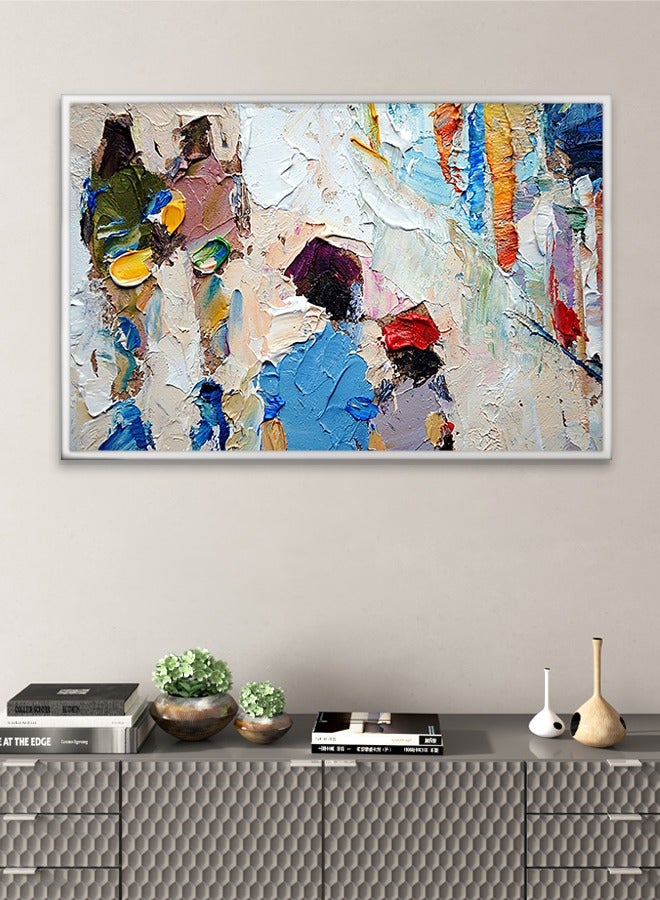 4gdran Canvas Wall Art For Wall Decoration Abstract Design With A Hollow Frame Size 120x80cm One Piece - Image 3