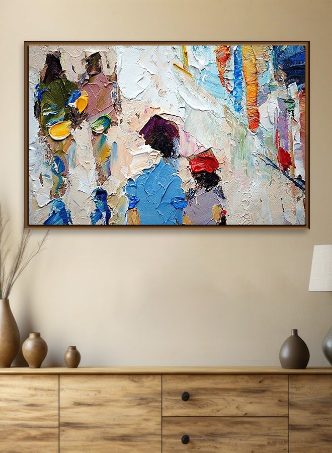 4gdran Canvas Wall Art For Wall Decoration Abstract Design With A Hollow Frame Size 120x80cm One Piece - Image 4
