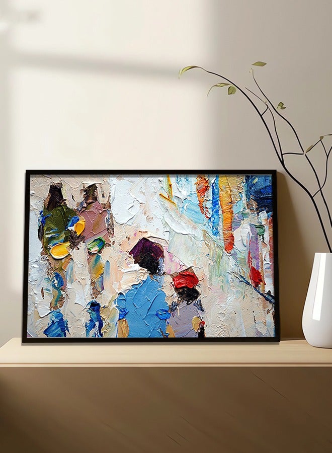4gdran Canvas Wall Art For Wall Decoration Abstract Design With A Hollow Frame Size 120x80cm One Piece - Image 2