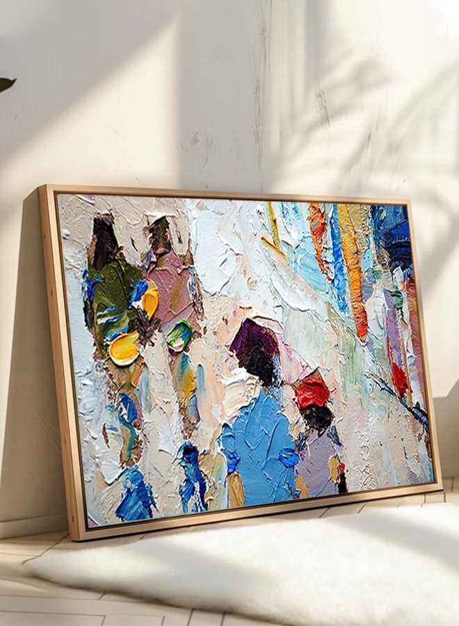 4gdran Canvas Wall Art For Wall Decoration Abstract Design With A Hollow Frame Size 120x80cm One Piece - Image 5