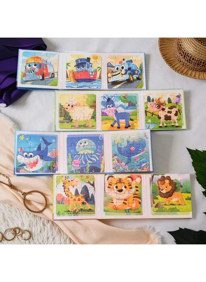 3 In 1 Progressive Magnetic Puzzle Educational Toy Wild Animals Logic Skills Gift - Image 5