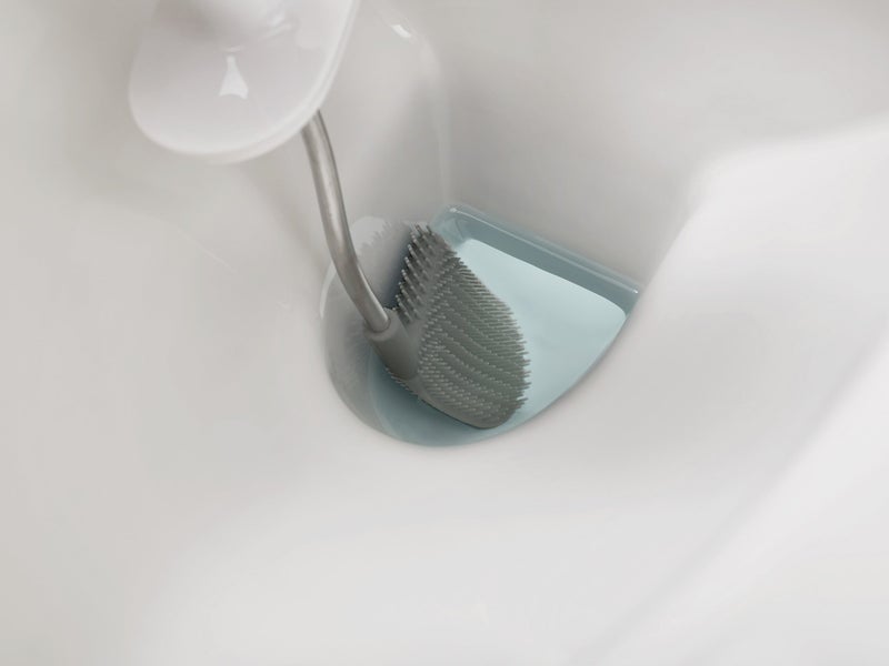 Joseph Joseph 70517 Flex Toilet Brush with Slim Holder Flexible Anti-Drip, Stainless Steel - Image 2