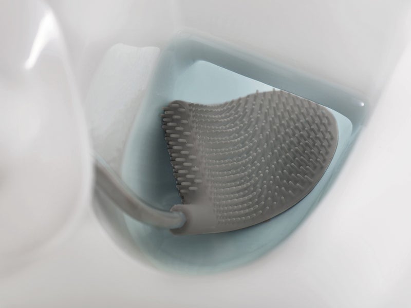 Joseph Joseph 70517 Flex Toilet Brush with Slim Holder Flexible Anti-Drip, Stainless Steel - Image 4