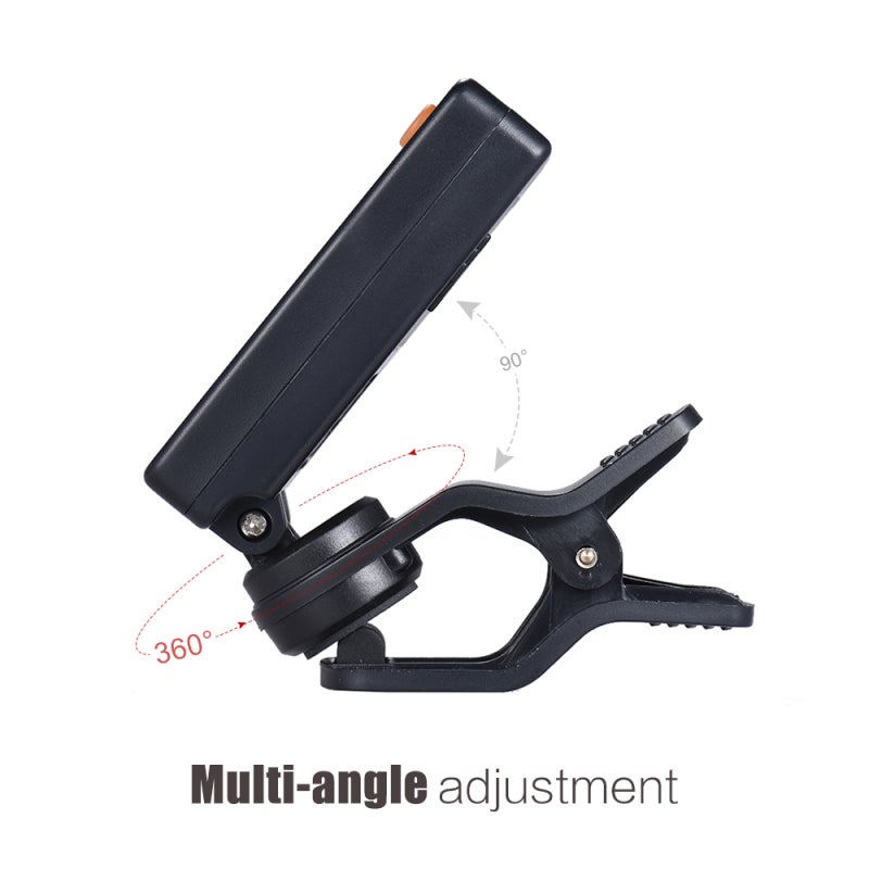 Clip-on Tuner Mini Size 180 Degree Angle Adjustment Super Anti-interference - High Accuracy Sensitivity Violin Tuner for Viola Cello Double Bass String Instruments - Image 2