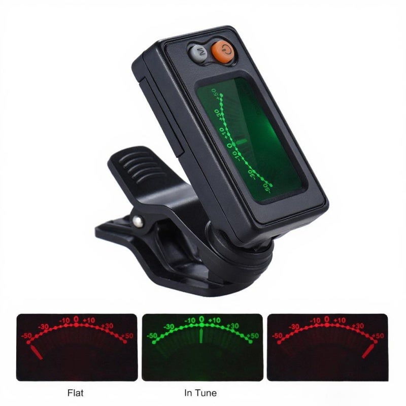 Clip-on Tuner Mini Size 180 Degree Angle Adjustment Super Anti-interference - High Accuracy Sensitivity Violin Tuner for Viola Cello Double Bass String Instruments - Image 5