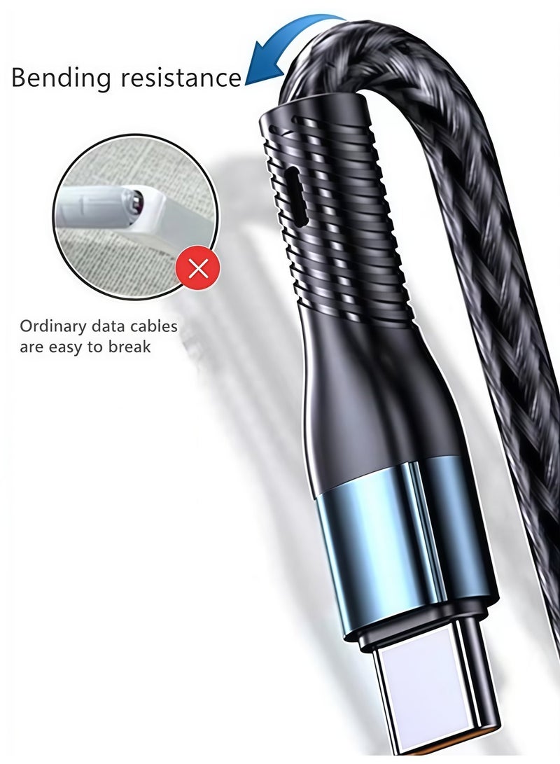 BlueHole 120W Ultra-Fast Charging Cable Triple USB Data Cable Universal for Multiple Devices - Phone & Tablet Charger - Image 5