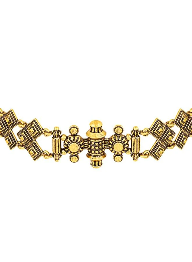 VOYLLA Temple of Love Lattice Pattern Choker Necklace