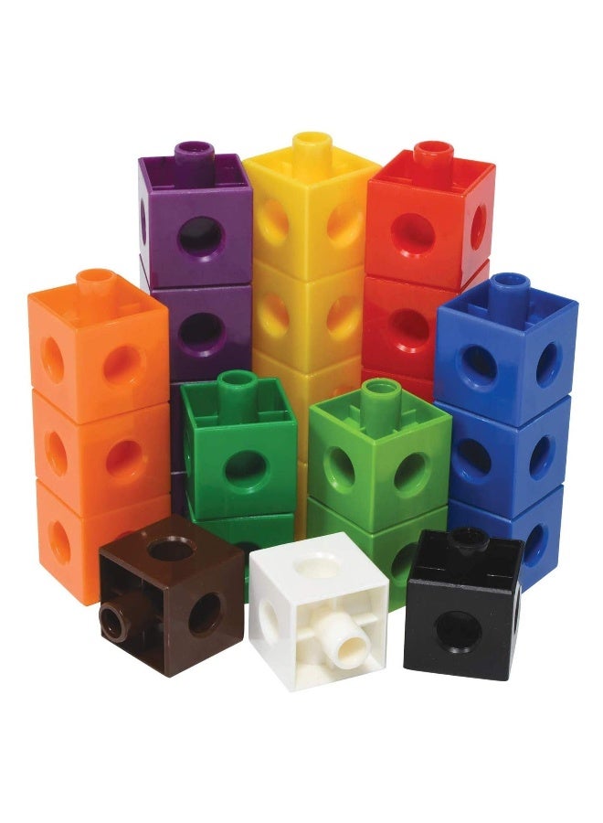 Generic Plastic Linking Cubes for Kids Ages 5-13, 100 Piece Set of ...