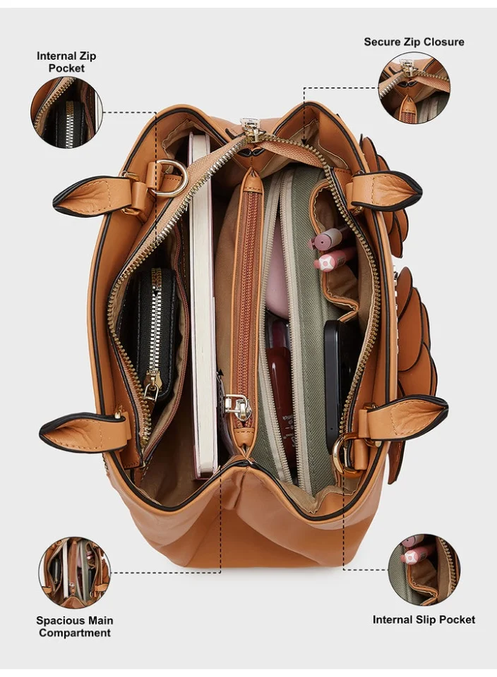 CAPRESE BLOOM SATCHEL SMALL APRICOT