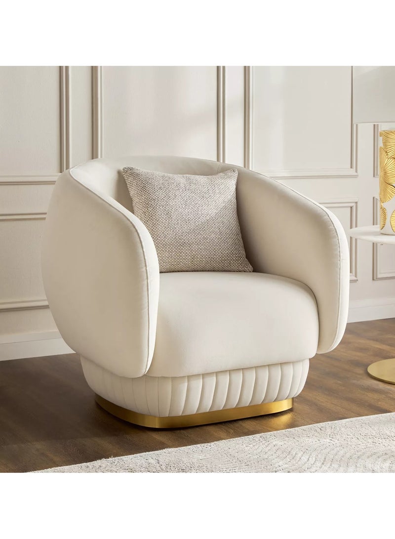 Space Embrace Accent Chair Velvet - Image 1