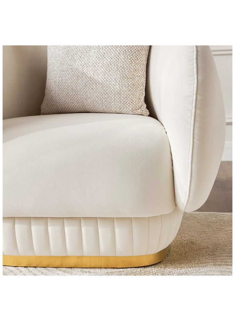 Space Embrace Accent Chair Velvet - Image 3