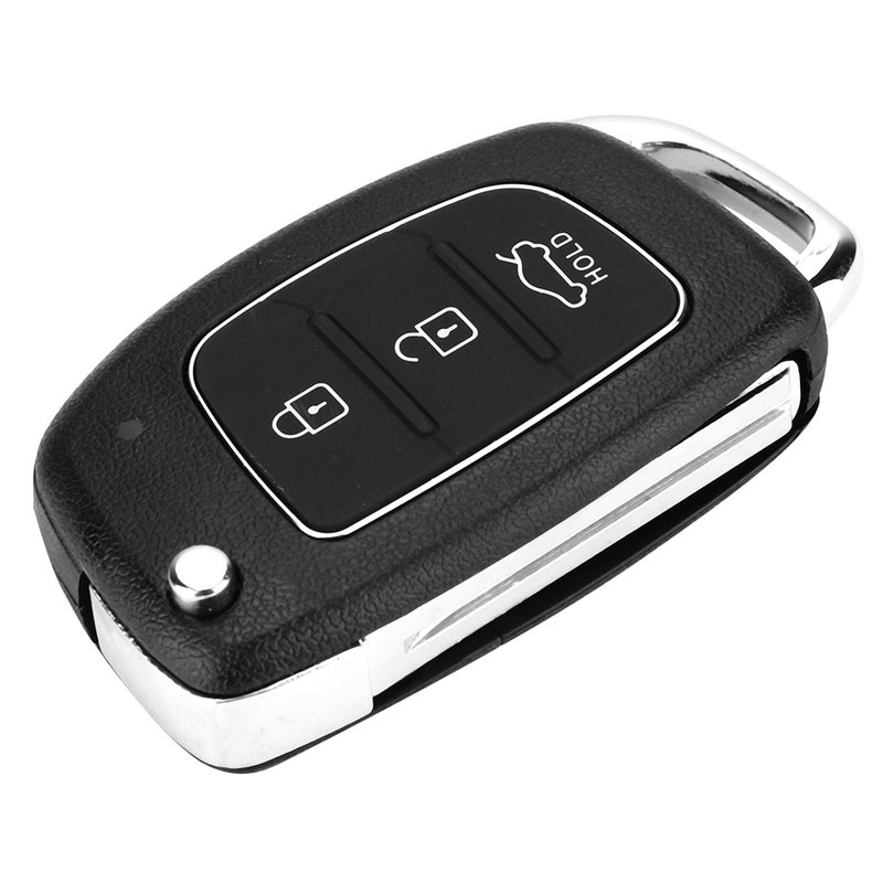 Flip 3 Button Remote Key Fob Case Shell Cover Fit For Hyundai Santa Fe (ix45) 2013-2014 - Image 5