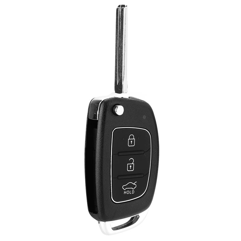 Flip 3 Button Remote Key Fob Case Shell Cover Fit For Hyundai Santa Fe (ix45) 2013-2014 - Image 3
