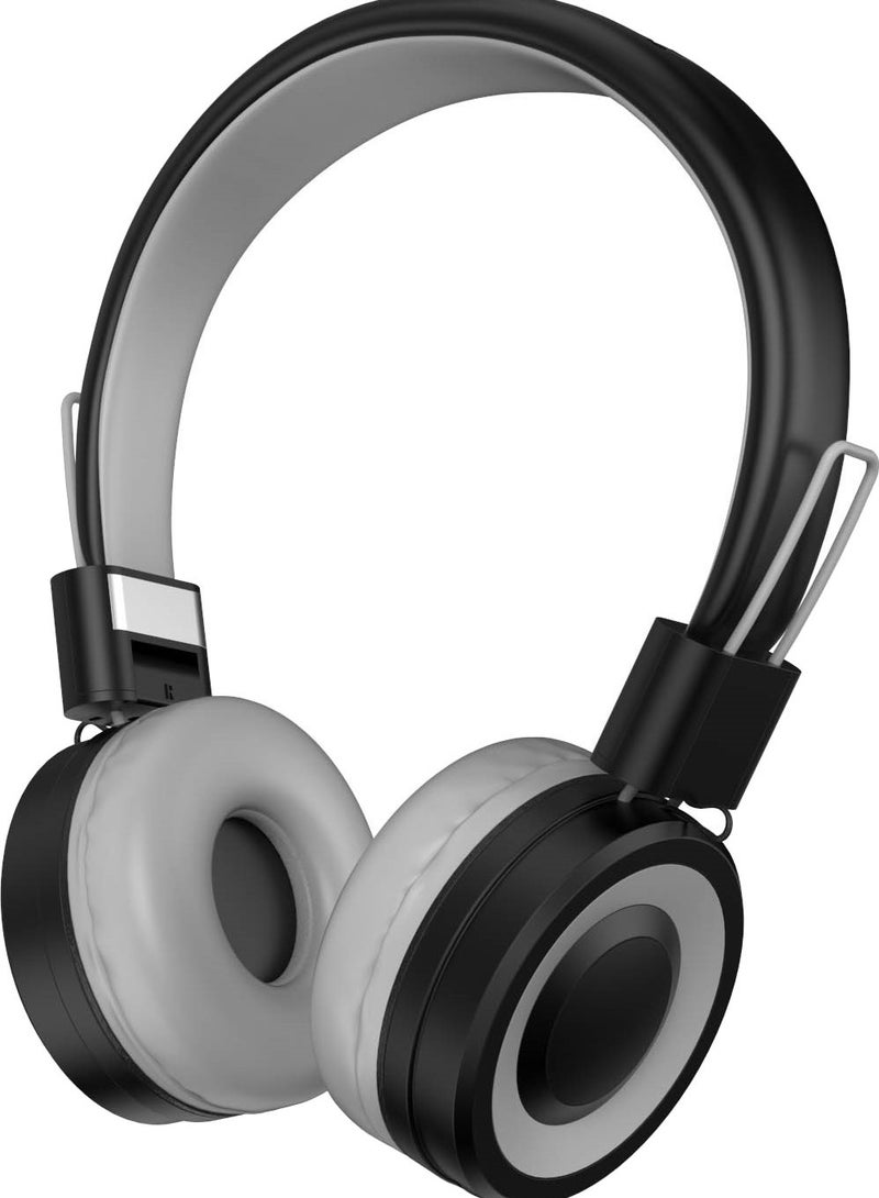 Taimi Full size over-ear headphones with microphone-Black And Grey  - Image 1