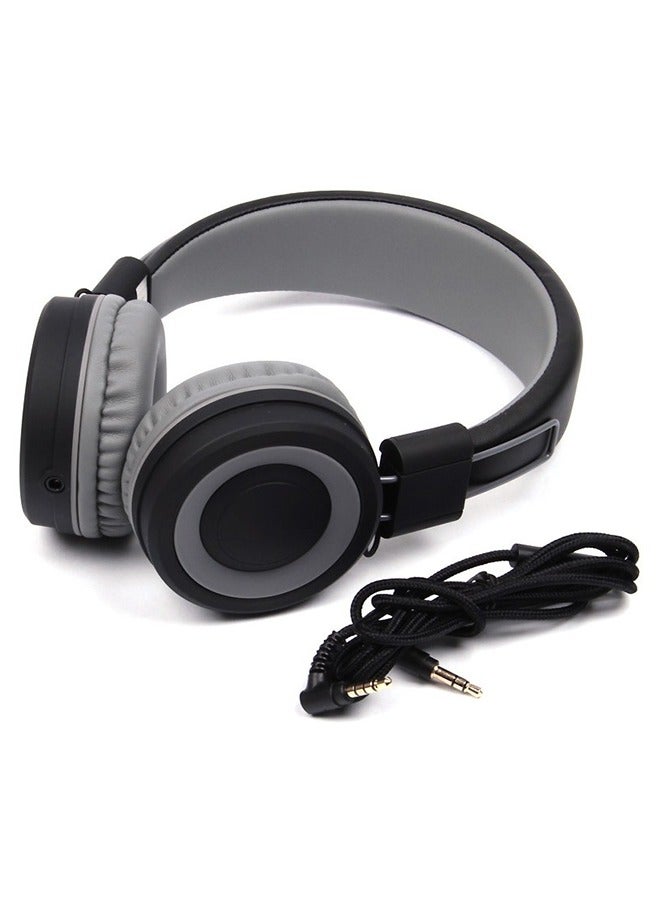 Taimi Full size over-ear headphones with microphone-Black And Grey  - Image 5