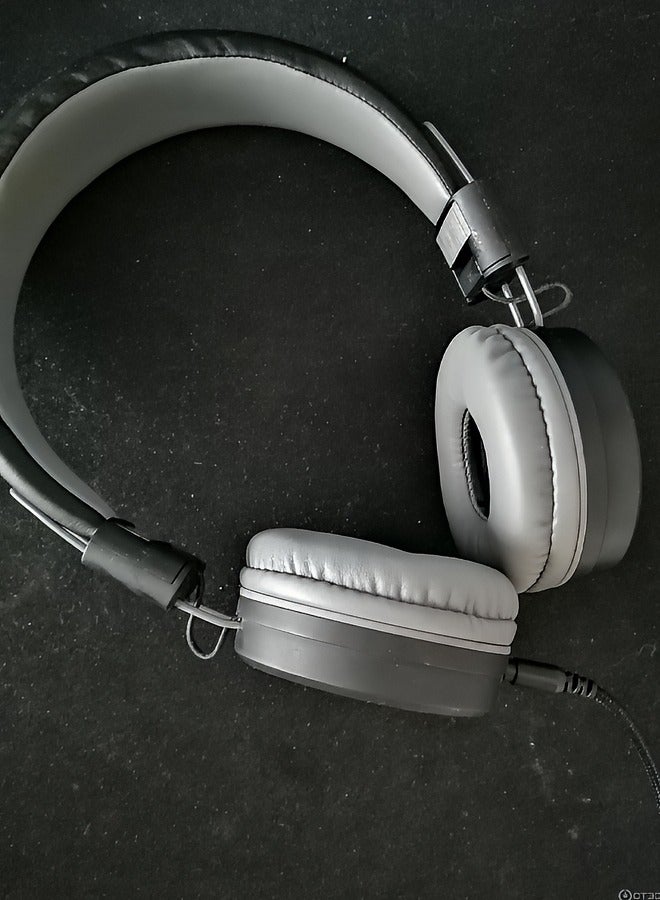 Taimi Full size over-ear headphones with microphone-Black And Grey  - Image 4