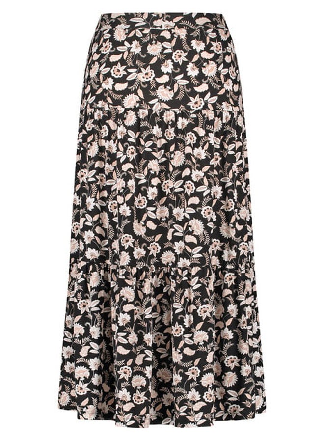 GERRY WEBER Tiered midi skirt with floral print  - Image 5
