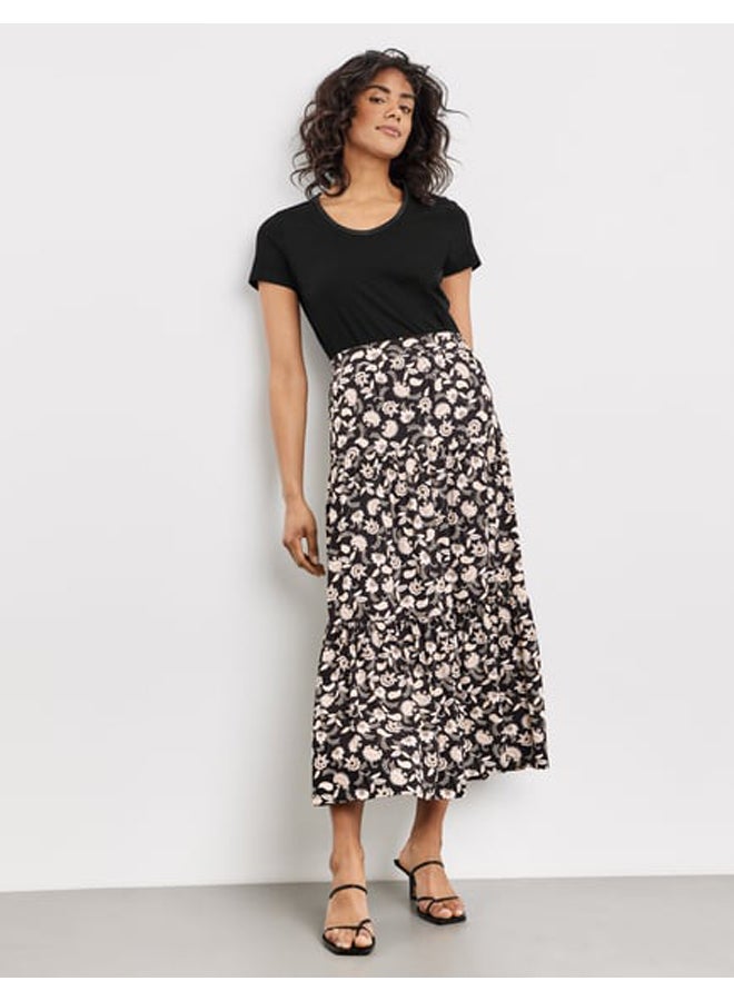 GERRY WEBER Tiered midi skirt with floral print  - Image 2