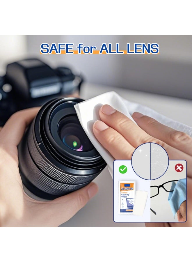 Screen & Electronic Cleaning Wipes，Pre-Moistened Individual Wrapped (12 x20cm) TV Screen Cleaner, Computer Monitor, Laptop, Lens Camera Sunglass Wipes ，Streak-Free，40 Pack - Image 3
