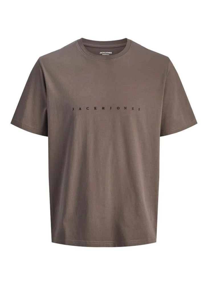JACK & JONES  Plus Size Graphic Crew Neck T-Shirt for Men | Best Price UAE